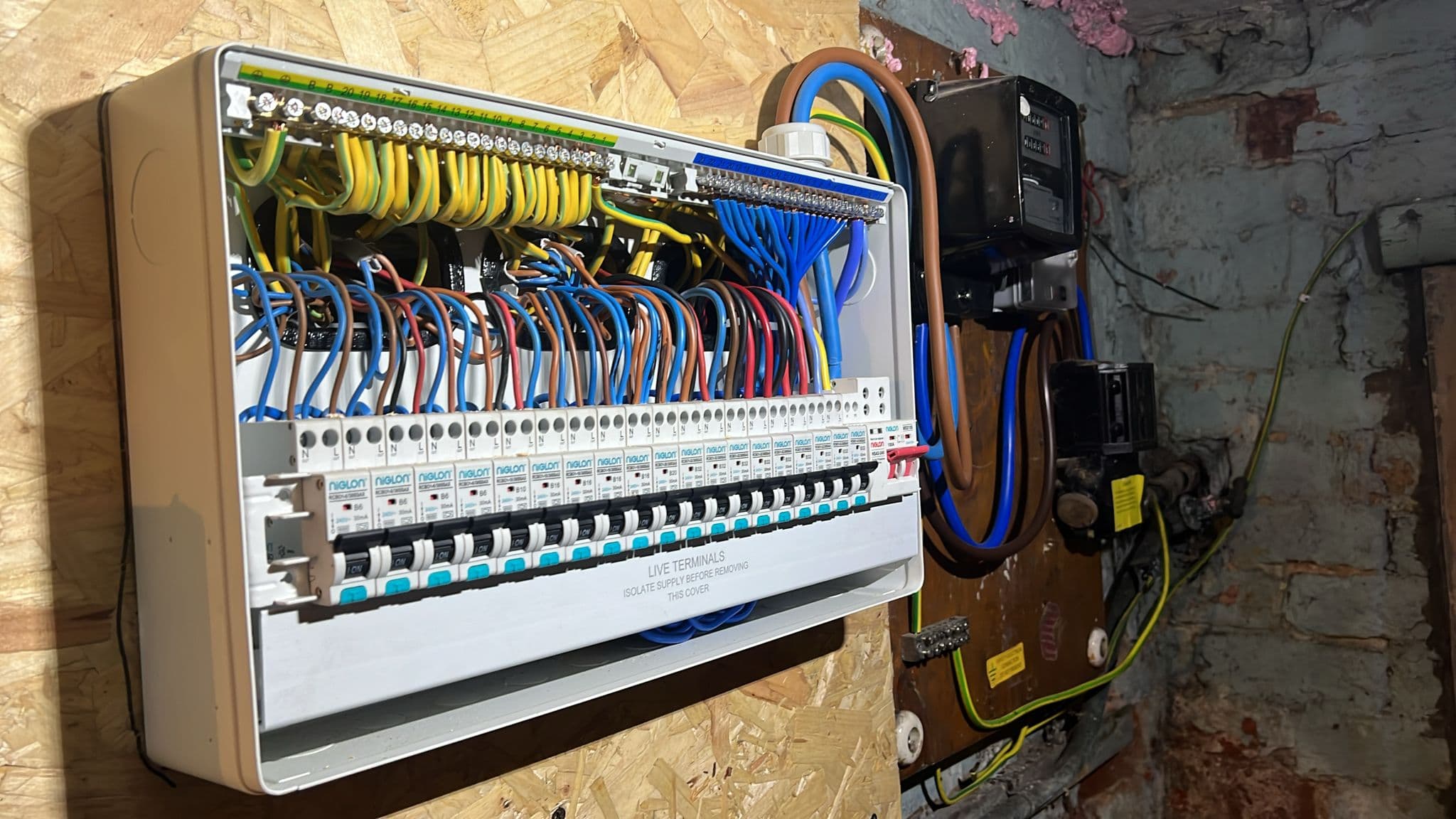 Consumer Units & Rewires work example 1